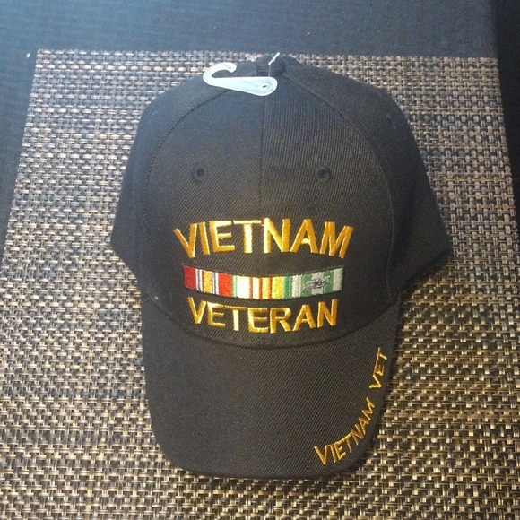 None Other - Black Vietnam Veteran Cap